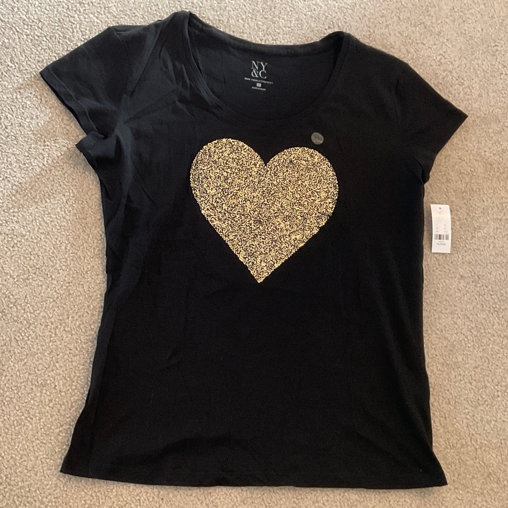 size XL, bust up to 44” inches, heart of gold sequin shirt, new condition - Picture 7 of 8